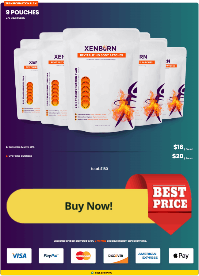 Buy XenBurn 6 Bottle
